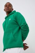 Кофта adidas Originals чоловіча колір зелений з капюшоном однотонна (3385718)