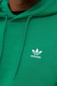 Кофта adidas Originals чоловіча колір зелений з капюшоном однотонна (3385718)
