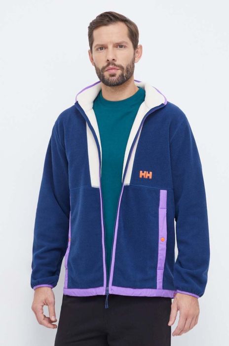 Кофта Helly Hansen чоловіча колір синій однотонна Кофта Helly Hansen чоловіча колір синій однотонна