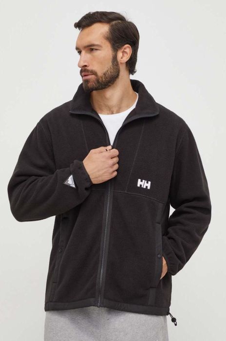 Кофта Helly Hansen чоловіча колір чорний однотонна Кофта Helly Hansen чоловіча колір чорний однотонна