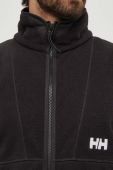 Кофта Helly Hansen чоловіча колір чорний однотонна Кофта Helly Hansen чоловіча колір чорний однотонна