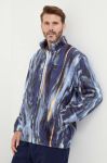 Флісова кофта Fila візерунок колір блакитний Флісова кофта Fila візерунок колір блакитний