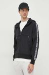 Кофта Michael Kors чоловіча колір чорний з капюшоном з аплікацією Кофта Michael Kors чоловіча колір чорний з капюшоном з аплікацією