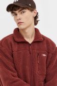 Кофта Dickies чоловіча колір бордовий однотонна Кофта Dickies чоловіча колір бордовий однотонна
