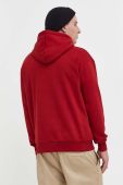 Кофта Karl Kani чоловіча колір червоний з капюшоном з аплікацією (3537384)