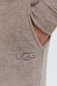 Кофта UGG чоловіча колір сірий з капюшоном однотонна Кофта UGG чоловіча колір сірий з капюшоном однотонна