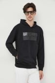 Кофта Paul&Shark чоловіча колір чорний з капюшоном з принтом