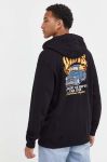 Бавовняна кофта Vans чоловіча колір чорний з капюшоном з принтом (3476910) Бавовняна кофта Vans чоловіча колір чорний з капюшоном з принтом (3476910)