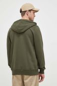 Бавовняна кофта Pepe Jeans RYAN чоловіча колір зелений з капюшоном з аплікацією Бавовняна кофта Pepe Jeans RYAN чоловіча колір зелений з капюшоном з аплікацією