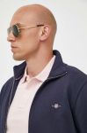 Кофта Gant чоловіча колір синій однотонна Кофта Gant чоловіча колір синій однотонна