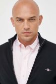 Бавовняний кардиган Gant колір чорний Бавовняний кардиган Gant колір чорний