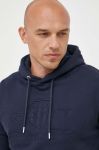 Кофта Gant чоловіча колір синій з капюшоном з аплікацією (3342027)