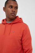 Кофта Napapijri чоловіча колір помаранчевий з капюшоном однотонна Кофта Napapijri чоловіча колір помаранчевий з капюшоном однотонна