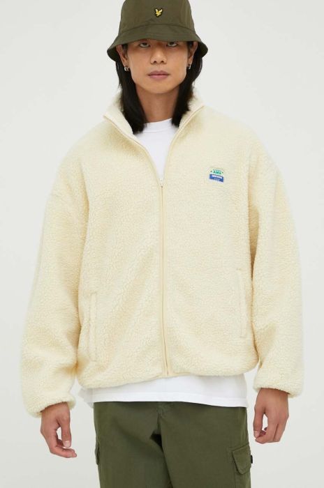 Куртка American Vintage чоловіча колір бежевий перехідна oversize Куртка American Vintage чоловіча колір бежевий перехідна oversize