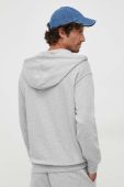Бавовняна кофта United Colors of Benetton чоловіча колір сірий з капюшоном меланж Бавовняна кофта United Colors of Benetton чоловіча колір сірий з капюшоном меланж