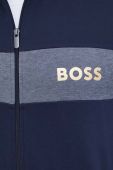 Кофта лаунж BOSS колір синій з принтом