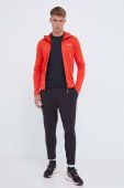 Спортивна кофта Salewa Pedroc Polarlite колір червоний з капюшоном однотонна Спортивна кофта Salewa Pedroc Polarlite колір червоний з капюшоном однотонна