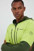 Спортивна кофта LA Sportiva Session Tech Hoody колір зелений з капюшоном візерунок Спортивна кофта LA Sportiva Session Tech Hoody колір зелений з капюшоном візерунок