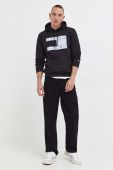 Кофта Tommy Jeans чоловіча колір чорний з капюшоном з принтом (3537419)
