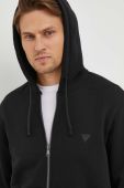Кофта Guess чоловіча колір чорний з капюшоном однотонна (3574320) Кофта Guess чоловіча колір чорний з капюшоном однотонна (3574320)