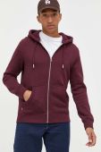 Кофта Superdry чоловіча колір бордовий з капюшоном меланж
