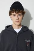 Кофта Guess Originals чоловіча колір чорний з капюшоном з принтом Кофта Guess Originals чоловіча колір чорний з капюшоном з принтом