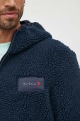 Кофта Barbour чоловіча колір синій з капюшоном однотонна Кофта Barbour чоловіча колір синій з капюшоном однотонна