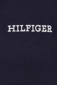 Бавовняна кофта лаунж Tommy Hilfiger колір синій з капюшоном однотонна