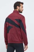 Кофта Reebok Identity Vector колір бордовий візерунок Кофта Reebok Identity Vector колір бордовий візерунок