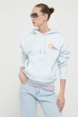 Кофта On Vacation з капюшоном з принтом колір блакитний Кофта On Vacation з капюшоном з принтом колір блакитний