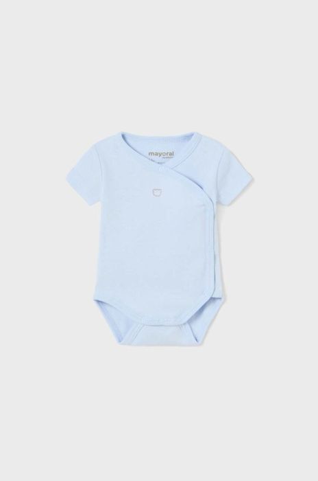 Дитяче бавовняне боді Mayoral Newborn колір блакитний (3428054) Дитяче бавовняне боді Mayoral Newborn колір блакитний (3428054)