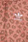 Дитячі повзунки adidas Originals колір рожевий