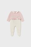 Дитячі бавовняні повзунки Mayoral Newborn колір рожевий (3445539)