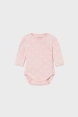Дитяче бавовняне боді Mayoral Newborn 2-pack колір рожевий (3428097)