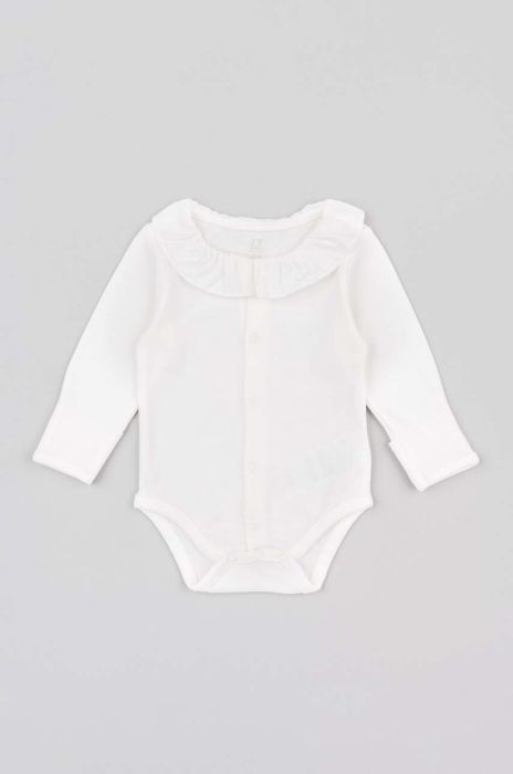 Дитяче бавовняне боді zippy колір білий (3609388) Дитяче бавовняне боді zippy колір білий (3609388)