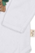 Дитяче бавовняне боді Konges Sl?jd колір білий (3527597)