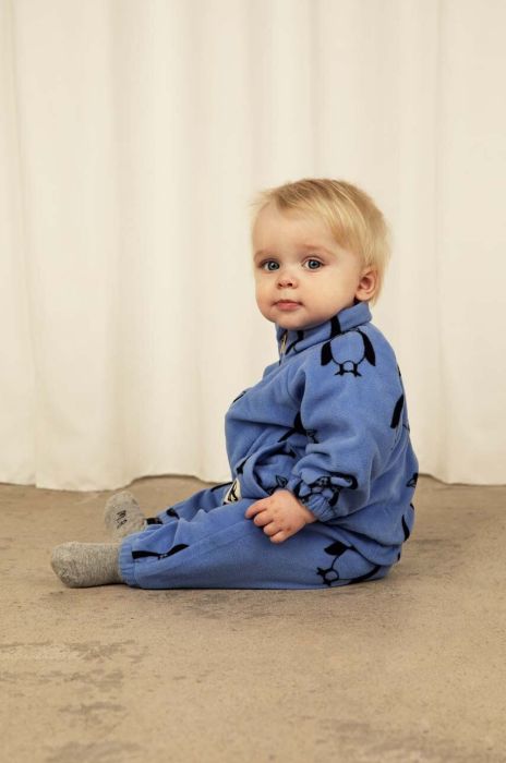 Дитячі повзунки Mini Rodini колір блакитний (3470377)