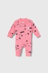 Дитячі повзунки adidas I BLUV Q3 ONESI колір рожевий (3491414)