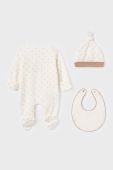 Дитячий бавовняний комплект Mayoral Newborn Gift box колір коричневий (3647349)
