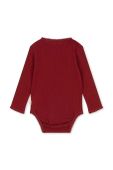 Дитяче бавовняне боді Konges Sl?jd колір бордо (3673749) Дитяче бавовняне боді Konges Sl?jd колір бордо (3673749)