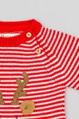 Бавовняний ромпер для немовлят zippy колір червоний