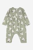 Бавовняний ромпер для немовлят Bobo Choses колір зелений (3601509) Бавовняний ромпер для немовлят Bobo Choses колір зелений (3601509)