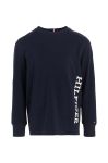 Дитячий лонгслів Tommy Hilfiger колір синій з принтом (3372559) Дитячий лонгслів Tommy Hilfiger колір синій з принтом (3372559)