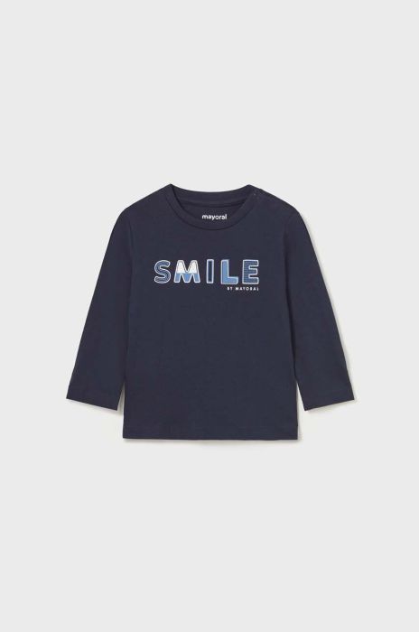 Бавовняний лонгслів для немовлят Mayoral колір блакитний (3418926)