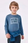 Дитячий бавовняний лонгслів Mayoral з принтом колір блакитний (3407353) Дитячий бавовняний лонгслів Mayoral з принтом колір блакитний (3407353)