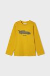 Дитячий бавовняний лонгслів Mayoral колір жовтий з принтом (3407474) Дитячий бавовняний лонгслів Mayoral колір жовтий з принтом (3407474)