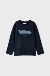 Дитячий бавовняний лонгслів Mayoral колір синій з принтом (3407498) Дитячий бавовняний лонгслів Mayoral колір синій з принтом (3407498)