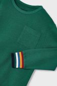 Дитячий лонгслів Mayoral колір зелений однотонний (3437159)