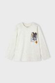 Дитячий лонгслів Mayoral колір бежевий з принтом (3423775) Дитячий лонгслів Mayoral колір бежевий з принтом (3423775)