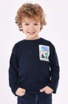 Дитячий лонгслів Mayoral колір синій з принтом (3423783) Дитячий лонгслів Mayoral колір синій з принтом (3423783)